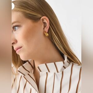 Jenny Bird FIRE! NIB! The Dylan Earrings in Gold #JB3394-HPG. R2S!!